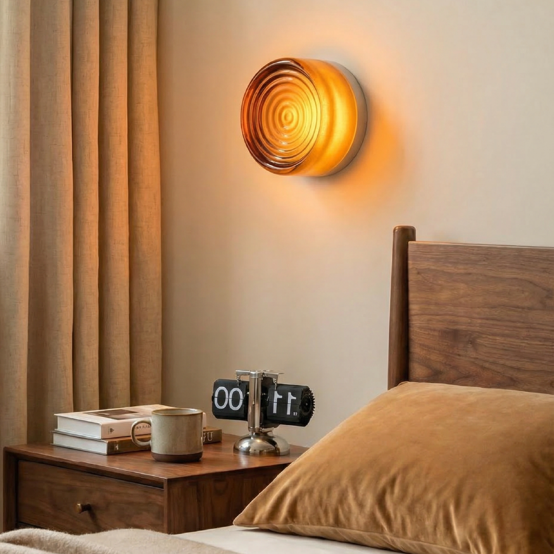 Amber Wave Wall Light