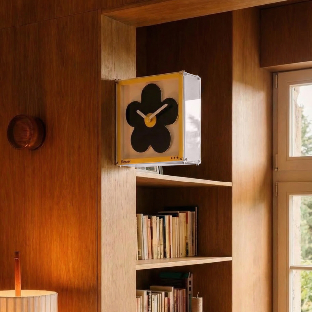 Double Sided Clock Flower