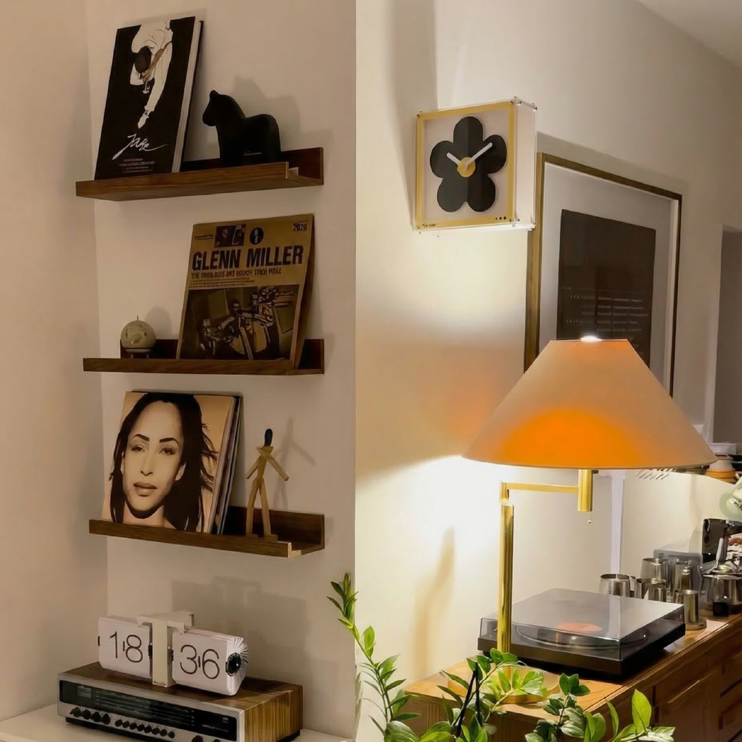 Double Sided Clock Flower