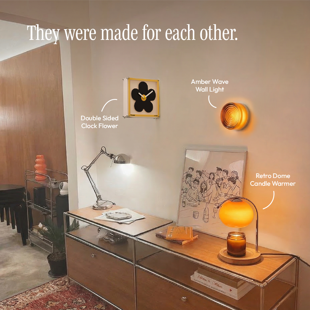 Double Sided Clock Flower