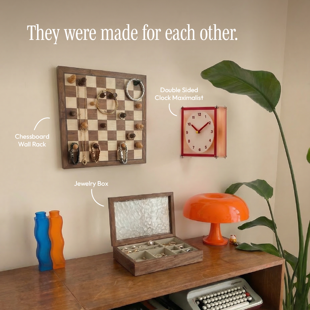 Double Sided Clock Maximalist